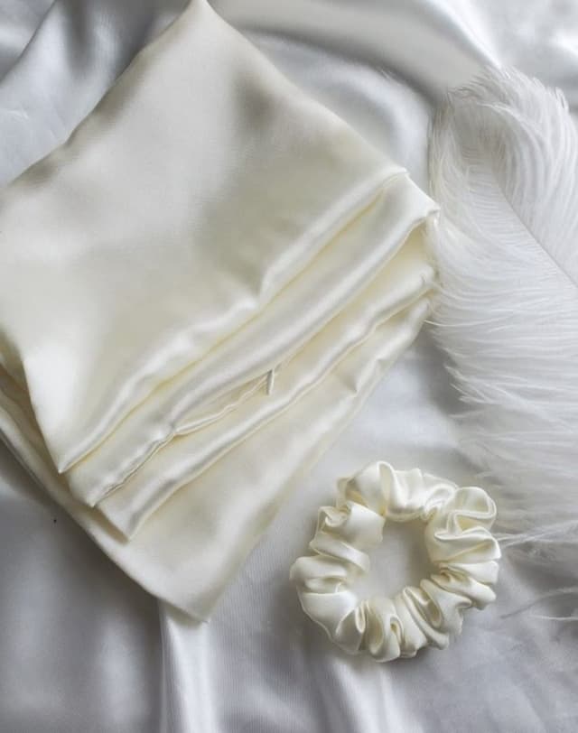 satin pillows and srunches